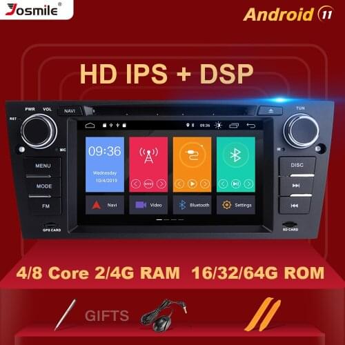 DSP 8 Core 4GB 64GB 1 Din Android 11 Car Radio For BMW E90/E91/E92/E93 Multimedia DVD Player Navigation GPS Stereo Head Unit