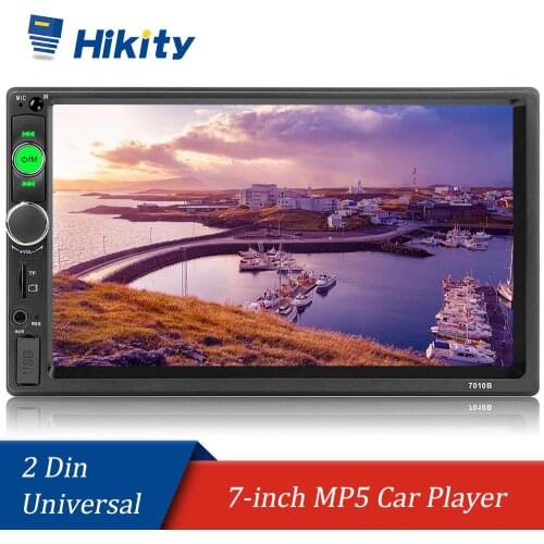 Hikity 2 din Car Radio Player Multimedia Player Bluetooth Mirror Link autoradio General Car Models Touch Screen Rear View Camera