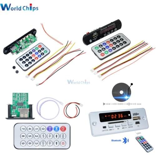 Car Wireless Bluetooth MP3 Sound Card Decoder Board USB TF MP3 WAV U-Disk Reader MP3 Player Amplifier Board Module For Arduino