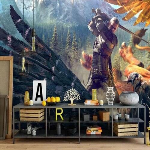 Milofi custom large 3D wallpaper mural game 3D fighting war cyber background wall decoration mural wallpaper