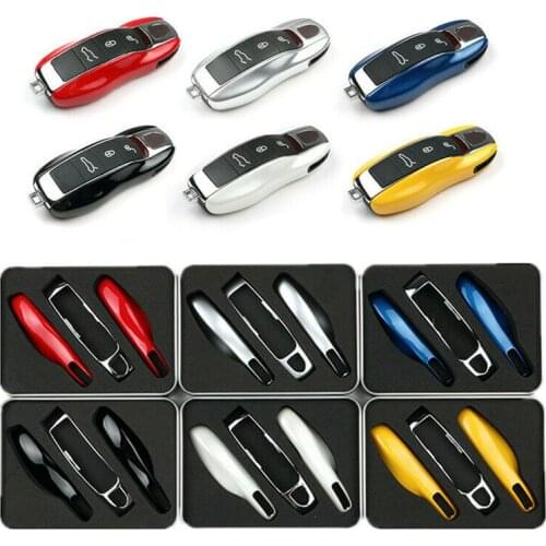 For Porsche Boxster Cayman Panamera Car Key Case Keyless Cover Key Shell Car Accessories Protective Case With Remote Control