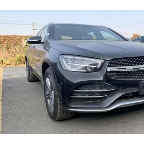 For Mercedes-Benz GLC Class 2020 ABS Chrome Car Front Fog Light Strips Fender Vent Outlet Cover Trim Molding Accessories