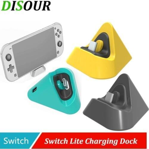 DISOUR Mini Switch Lite Dock Switch Charging Dock Holder for Nintendo Switch Lite Type C Charger Base Stand Support Dropshipping