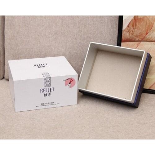 Custom beautiful gift box cardboard glove packaging,Embossing Printing Handling packaging box for canned food ---PX11153