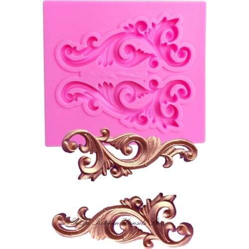 Lace border vine Border silicone cooking mold cake decorating tools gumpaste mould Fondant Molds DIY Cake T0882