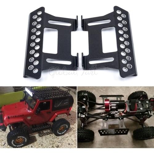 Metal Pedals Slider Tough Armor Side Plates for 1/10 1:10 RC Car Crawler Axial SCX10 90046 90047 RC4WD TF2 Upgrade Parts