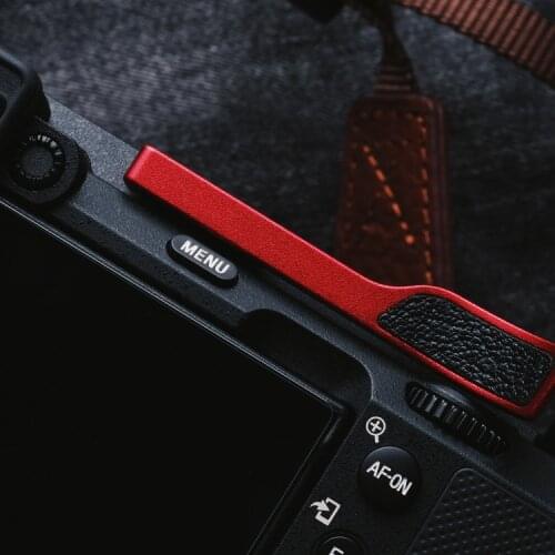 Metal Thumb Rest Finger Thumb Grip With Leather Sticker Hot Shoe Cover For Sony A7C