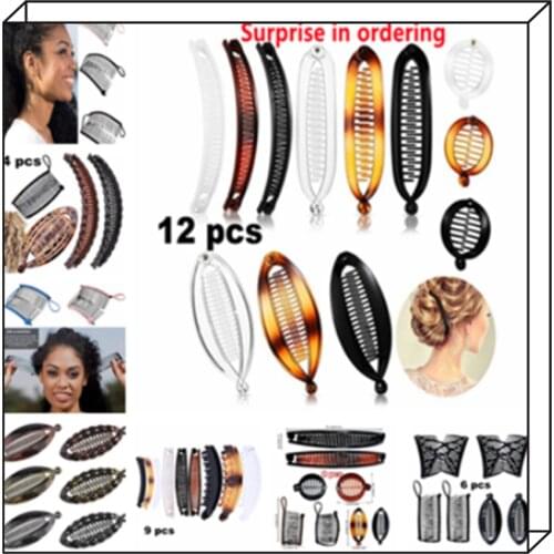 Fish clip set-Banana hair clips Fish hairpin combs Fashion combs Hot style Ponytail Banana clip hair combs Flat clamp for women