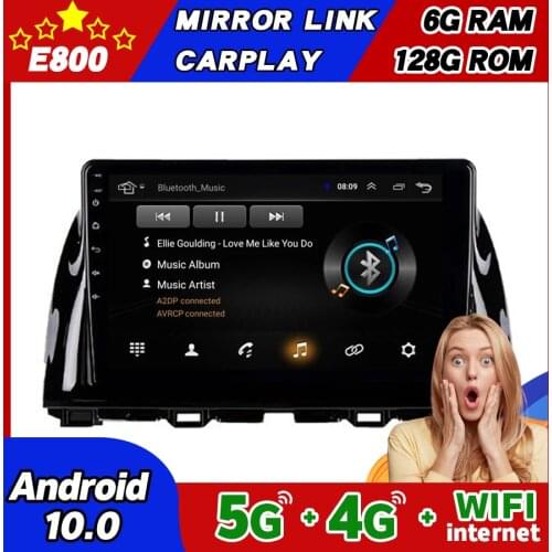 NEW 6GB Ram 128GB Rom 9 Inch 2Din Car Radio 2016 CX-5 Android 10.0 Multimedia Autoradio Bluetooth Stereo For Mazda CX5 2013 GPS