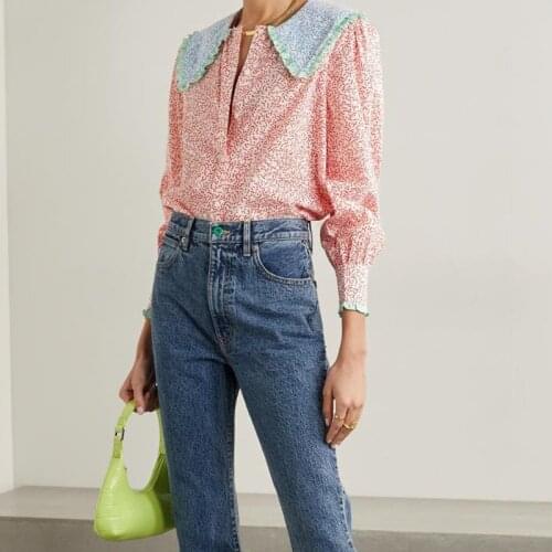 OLOMLB Leopard Blouses