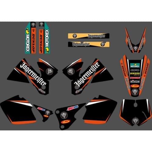 Motorcycle Graphics Stickers MATCHING BACKGROUNDS FIT FOR SX MXC 125/250/380 /400/520 1998 1999 2000
