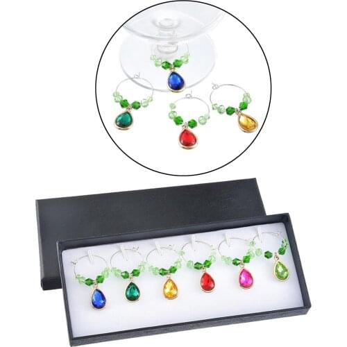 Wine Glass Charms Tags Identification Avoid Mix Ups for Stem Glasses Champagne Flutes Wine Tasting Party and More