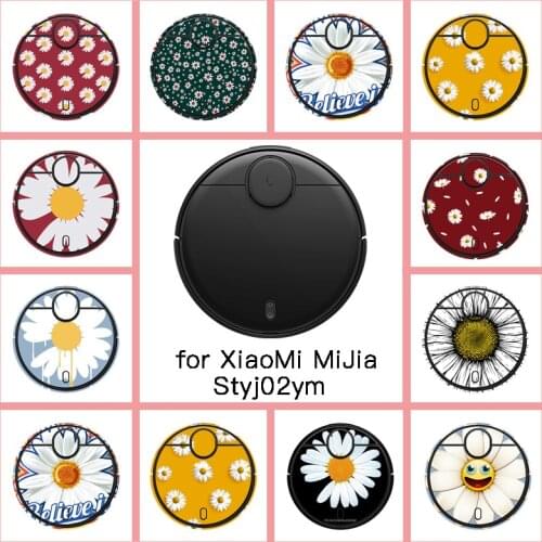 Provide Customized Cute Daisy Sticker Decal for xiaomi Robot Mijia Robotic Styj02ym Mop Pro Vacuum Cleaner Skin Spare Parts
