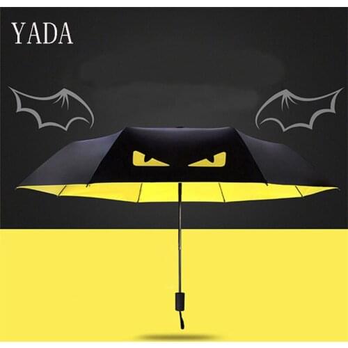 YADA New Fashion Personality Creative The Eye Of The Devil Folding Umbrella For Men Wind Proof-portable Anti UV Umbrella YS315