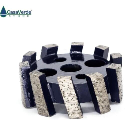 50mm CNC Stubbing Wheel Segmented Type For Router Machine Calibrating Wheel Stone Granite Marble Diamond Profiling Wheel