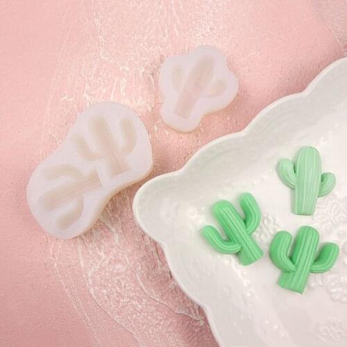 1PC Silicone Cactus Fondant Cake Sugarcraft Chocolate Mold Kitchen Baking Decorating Tools Molde De Silicona Candle Soap Making