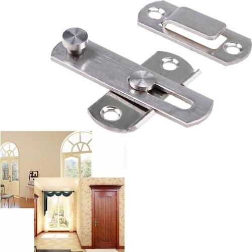 1pc Stainless Steel Hasp Latch Lock Small Bolt Hasp Latch Anti-theft Door Buckle Lock for Window Cabinet Room Home Hardware