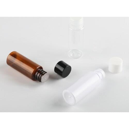 20ml X 100 White Empty Small Sample Cosmetic Bottles With Screw Cap,20cc Travel Size PET Bottles ,Sample Bottles,Lotion Bottle