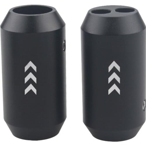 4 Pcs Aluminum Alloy Matte Black 1 to 2 Split Ring Audio Cable Splitter HIFI Speaker Cable Accessories