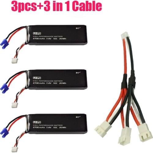 Hubsan Battery 7.4V 2700mAh H501S H501A H501C H501M X4 FPV Brushless Desire RC Drone Rechargable Battery
