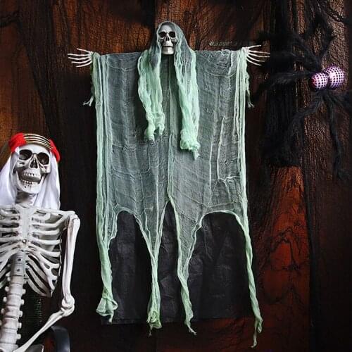 Halloween Accessories Skull Ghost Shaped Pendant Decorative Artware Festival Ornament Curtain for Wall Window Home Shops New