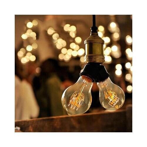 American country industrial metal copper head chandelier living room dining room lamp