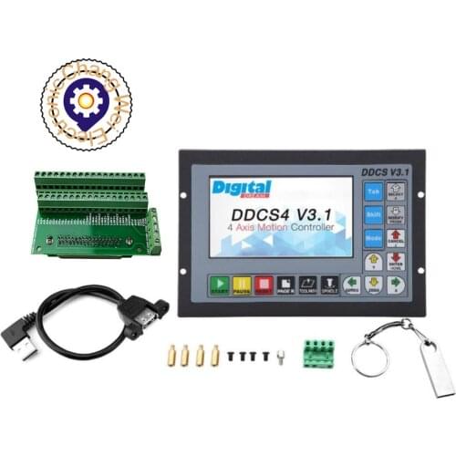 DDCSV3.1 3/4axis CNC offline motion control system motor motion controller instead of mach3 motion control system metal housing
