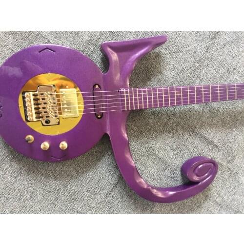 Free delivery electric guitar / Purple Silver Double shake vibrato high quality Guitar / China Electric Guitar