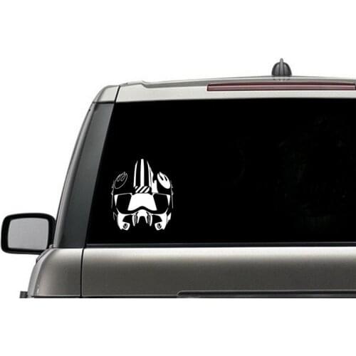 Black/Silver Rebel Helmet Vinyl Car Body Decal Car Stickers Rear windshield Decor Car Window Decals S882