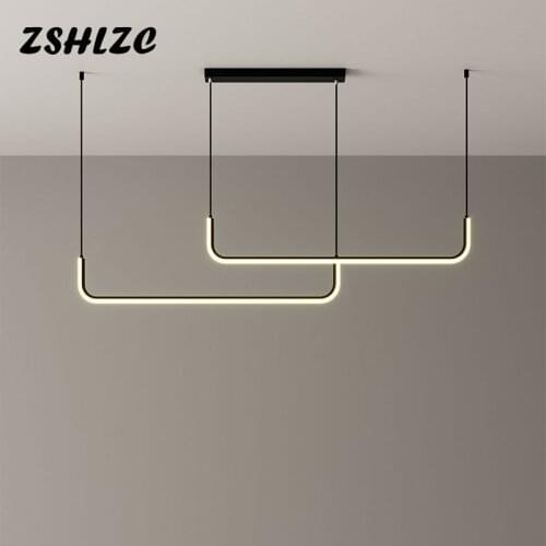 Home Led Chandeliers 110V 220V Modern Chandelier Lighting for Living room Dining room Kitchen Hanging Chandelier Lamp Black&Gold