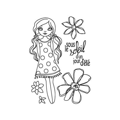 French stamp Clear Stamp for Scrapbooking Transparent Silicone Rubber DIY Photo Album Decor 1005