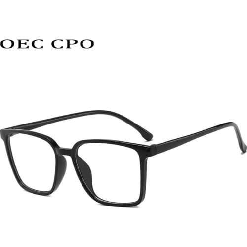 Classic Plastic Glasses Frame Women Clear Lens Optical Eyeglasses Frame Female Vintage Transparent Men Sunglass O682