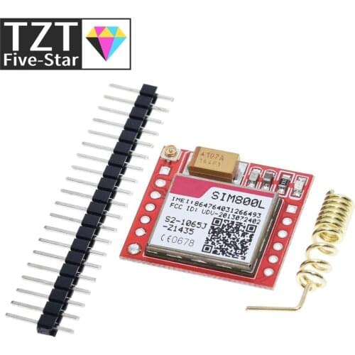 Mini Smallest SIM800L GPRS GSM Module MicroSIM Card Core Wireless Board Quad-band TTL Serial Port With Antenna Diy