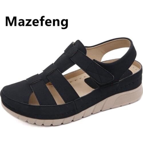 Women Sandals New Summer Shoes Woman Plus Size 42 Heels Sandals for Wedges Chaussure Femme Casual Gladiator Platform Shoes Talon