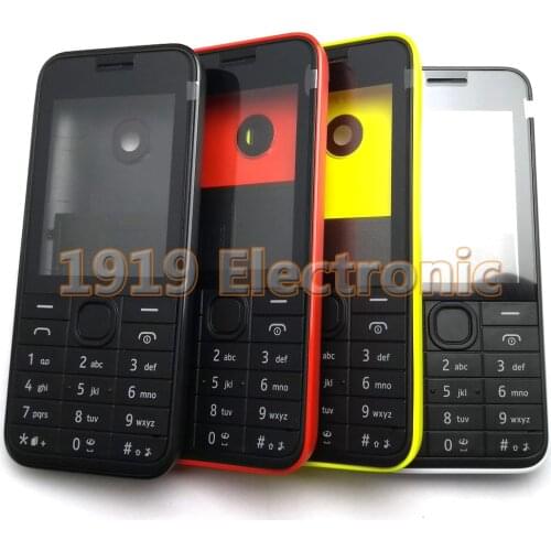 New Full Complete Mobile Phone Housing Cover Case+English Or Russian Or Hebrew Keypad For Nokia 208 + Tools