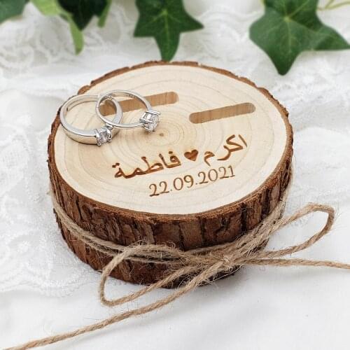 Personalized Wedding Ring Holder,Rustic Wooden Ring Bearer Box,Custom Wedding Ring Box,Engraved Wedding Ring Box,Wedding Gift