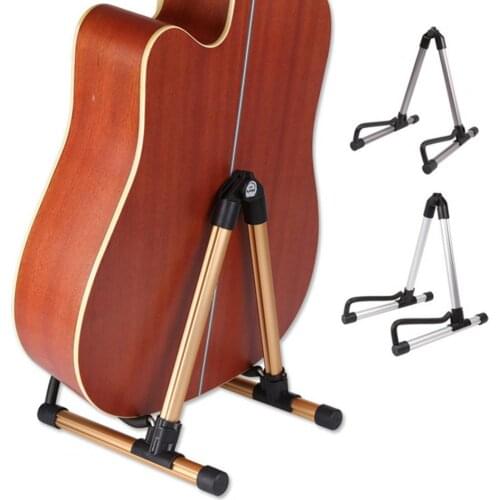Guitar Stand Collapsible Guitar Display Aluminum Alloy Mini Portable Vertical Guitar Stand for Starter