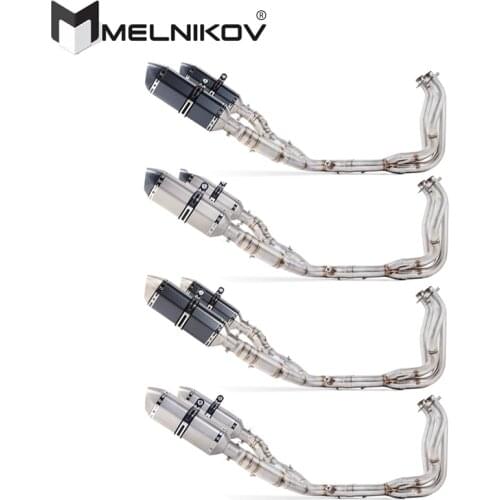 Motorcycle Full System Modified Middle Link Pipe Slip On For Kawasaki Z1000 Z1000SX Z1000R Z1000J Ninja1000 2010-2019 Exhaust