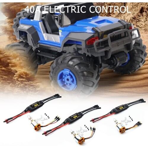 1100KV/1250KV/2300KV 40A Programmable RC ESC Multicopter Motor Remote Control Toys Replace Accessories for RC Plane