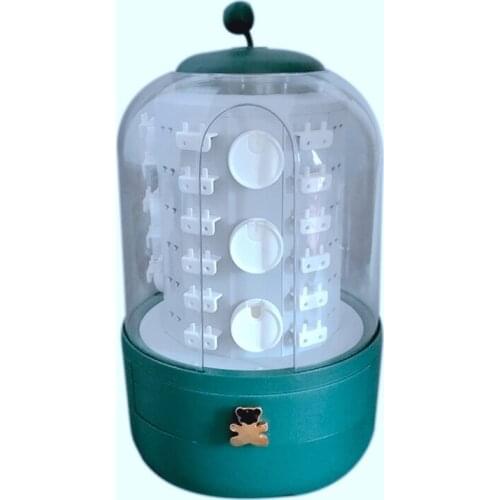 Jewelry Box for Women, Earring Holders, Hanging Necklace Organizers,Jewelry Drawers,with Clear Lid Jewelry Organizer