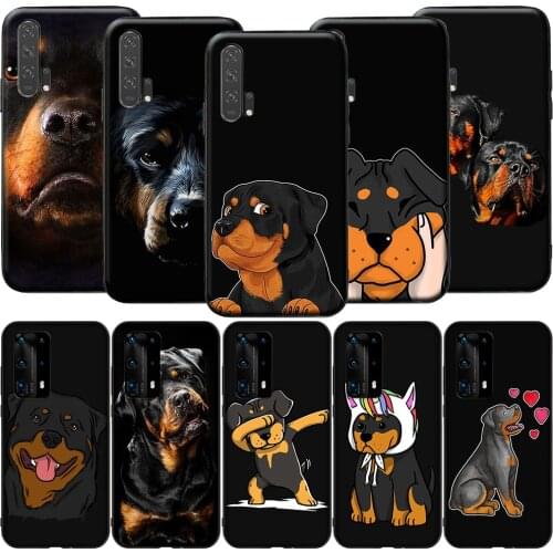 GX201 Rottweiler Dog Silicone Case for Honor 6A 7A 3GB 7C 7X 8 8A 8X 8C 9 10 Lite View 20S 9A 10X Max Pro