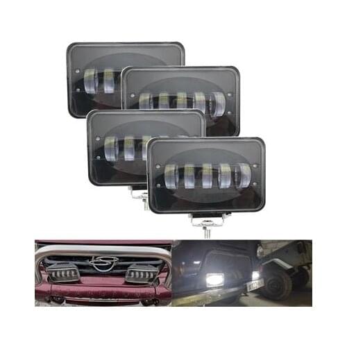 6 Inch 50W LED Work Light Spotlight 12V 24V Square Offroad Worklight for Off road Car Pickup Wagon Motorcycle Truck New