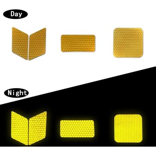 Reflective Stickers Waterproof High Intensity Safety Warning Tape stickers for Roller Skates bicycle motorcycle baby strollers