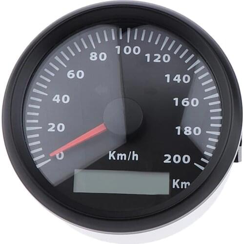 85mm 200km/h Retro Motorcycles Universal Mini Stainless Steel Mechanical Odometer Speedometer Mash Waterproof