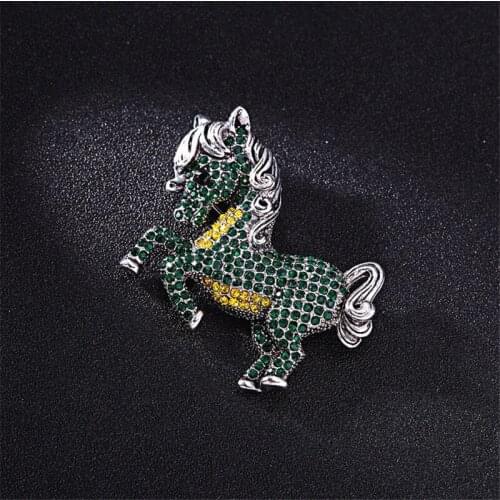 WWLB The New 3 Style Wild Horse Cactus Enamel Lobster Brooch Pin Button Shirt Collar Badge For Women Men Child Animal Jewelry