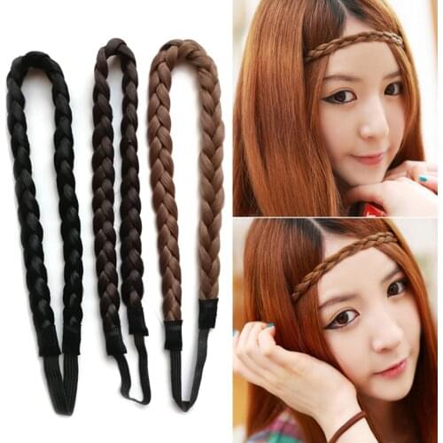 1PCS Fashion European And American Women Twisted Elastic Headband Hair Bands Braids Headwrap Hair Accessories