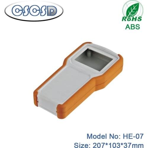 1pcs/lot 207*103*37mm handheld electronic device plastic enclosure with battery case handheld plastic enclosure