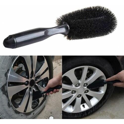 1Pcs Vehicle Wheel Brush Washing Car Tire Rim Cleaning Handle Brush Tool For Car Truck Motorcycle Bicycle Auto Car Brush Tool