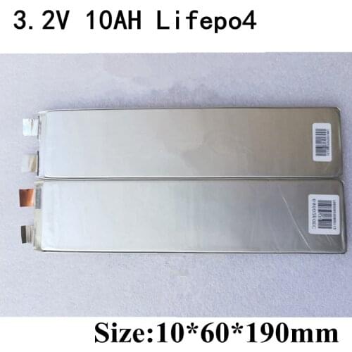 16pcs 3.2v Lifepo4 Cell 10000mah Lifepo4 10Ah High Drain 30A for Battery Pack Diy Lifepo4 48v 10ah Battery Pack Power Tool