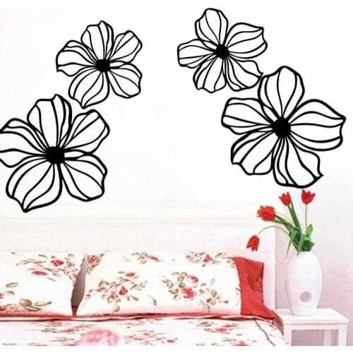 2017 wall sticker refrigerator sticker 3d wall sticker bedroom wall stickers home decor Decor flower decal wall arts